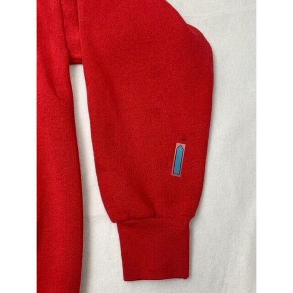 Vintage Mickey Mouse Red Black Sweatshirt Disney Large - Picture 9 of 9